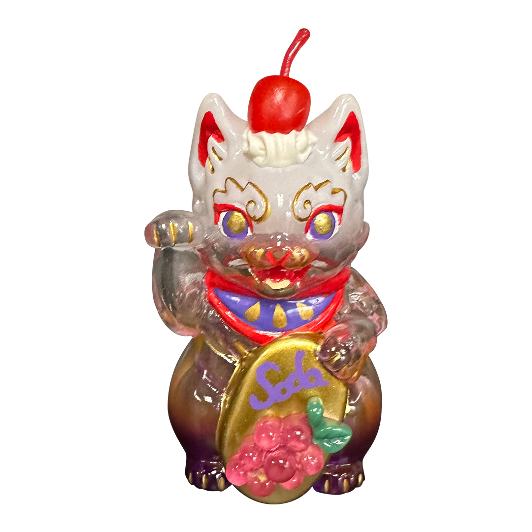 Grapes Soda Lucky Cat by Genkosha – Stormy Vault