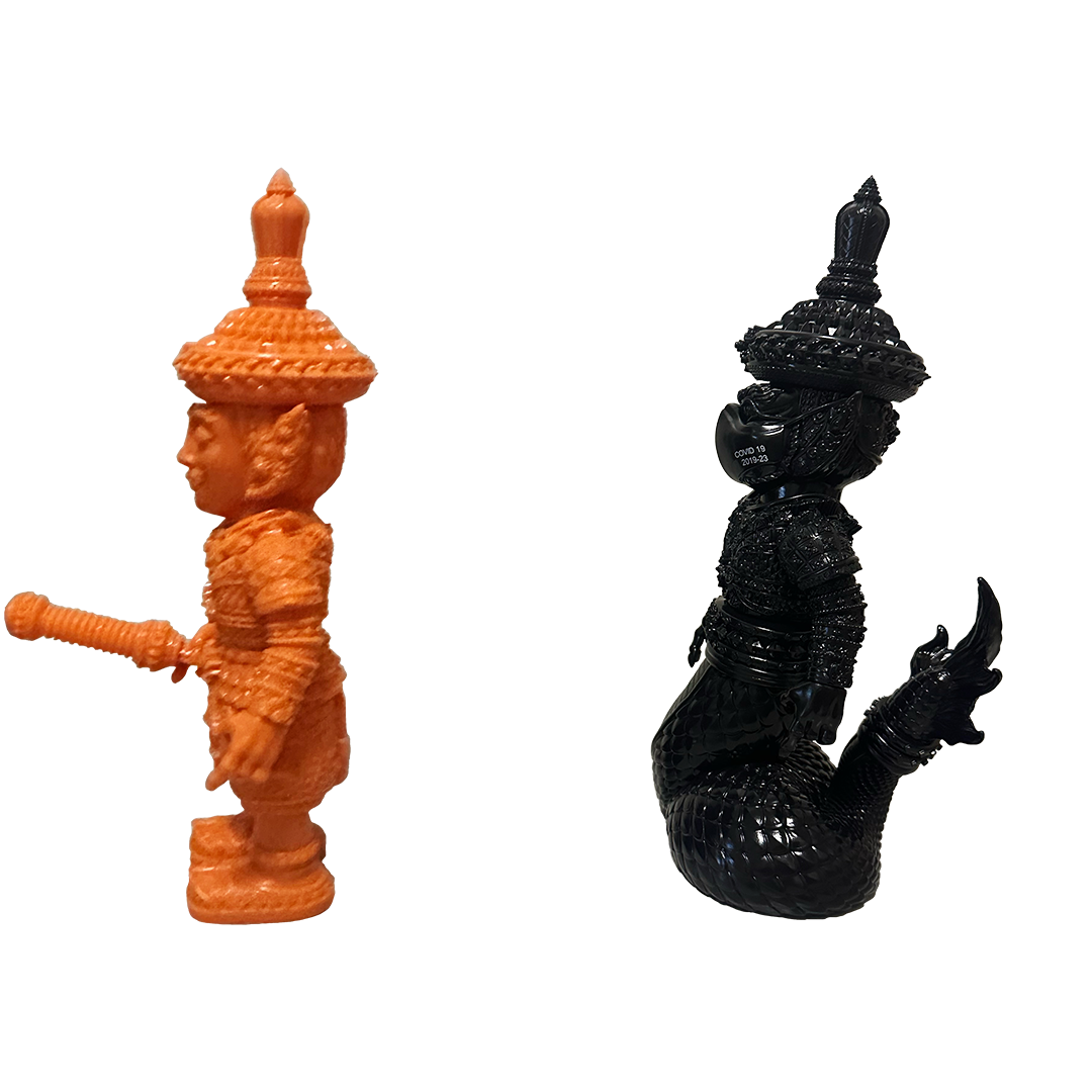 5 Points Fest 2023 - Yaksha : Tha Thien Vol.3 Limited Edition Pair - Vaisravana and Rahu by Kaiju Smuggler (#56 B)