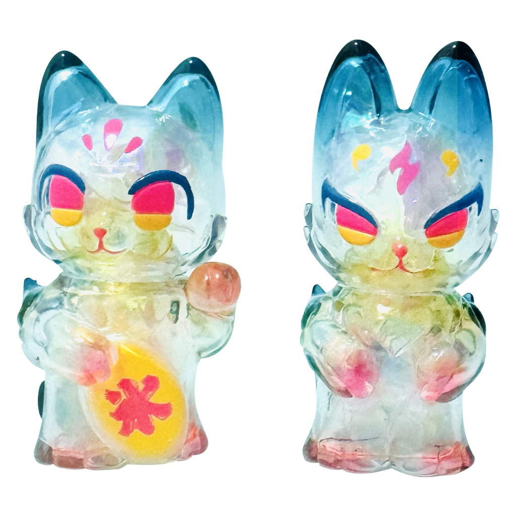 Little Lucky Fox & Cat by Genkosha