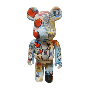 "Bear With Me" 1000% Bearbrick by ChrisRWK - Valentines Show Exclusive 74 *Message Before Purchasing*