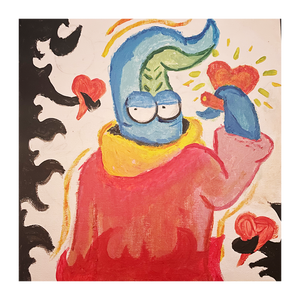 Portrait of me drawing hearts  by Cregs Adventure - Valentines Show Exclusive 84