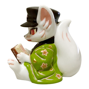 Reading fox-Sakura by Genkosha Jungle Show Exclusive