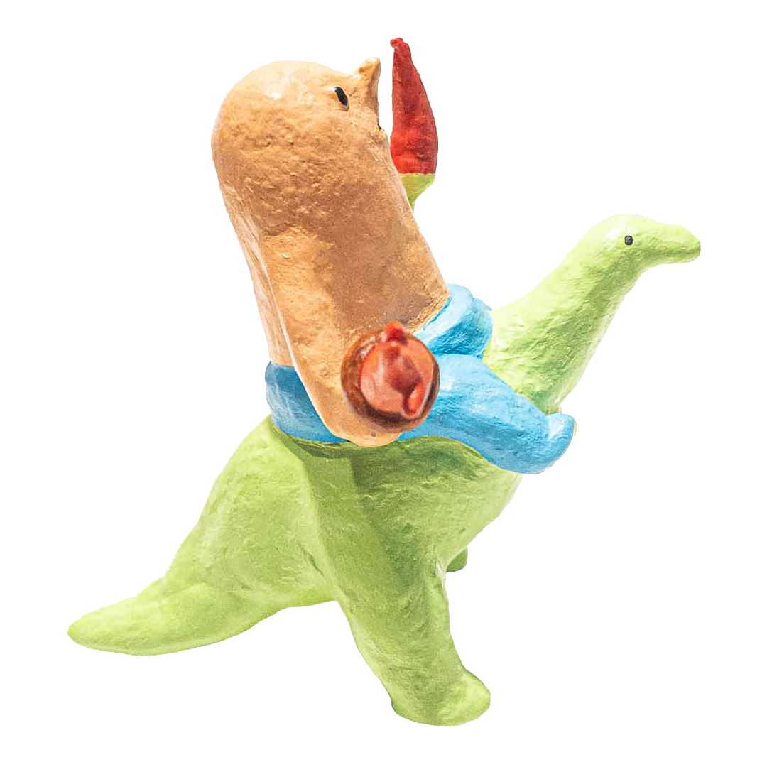 MaiKaoAiChiou Peanut John in Dinosaur Suit by MKACPEN Jungle Show Exclusive